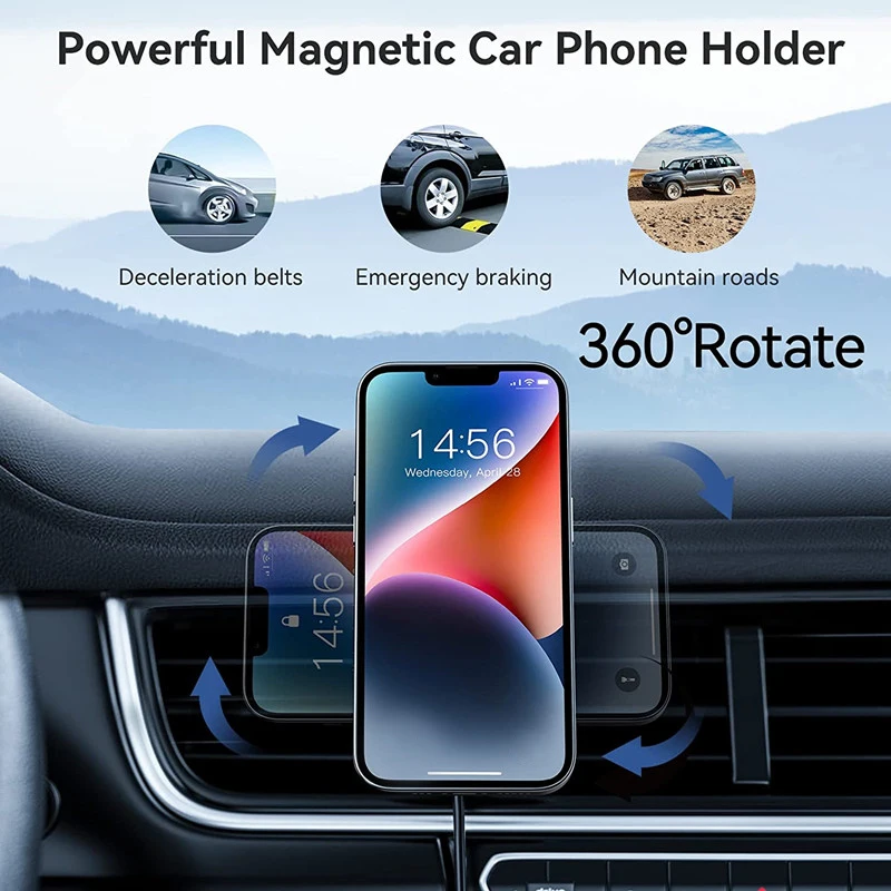 Car Magnetic Wireless Charger  - Wireless Car Charger Mount Fast Charging 评论和价格