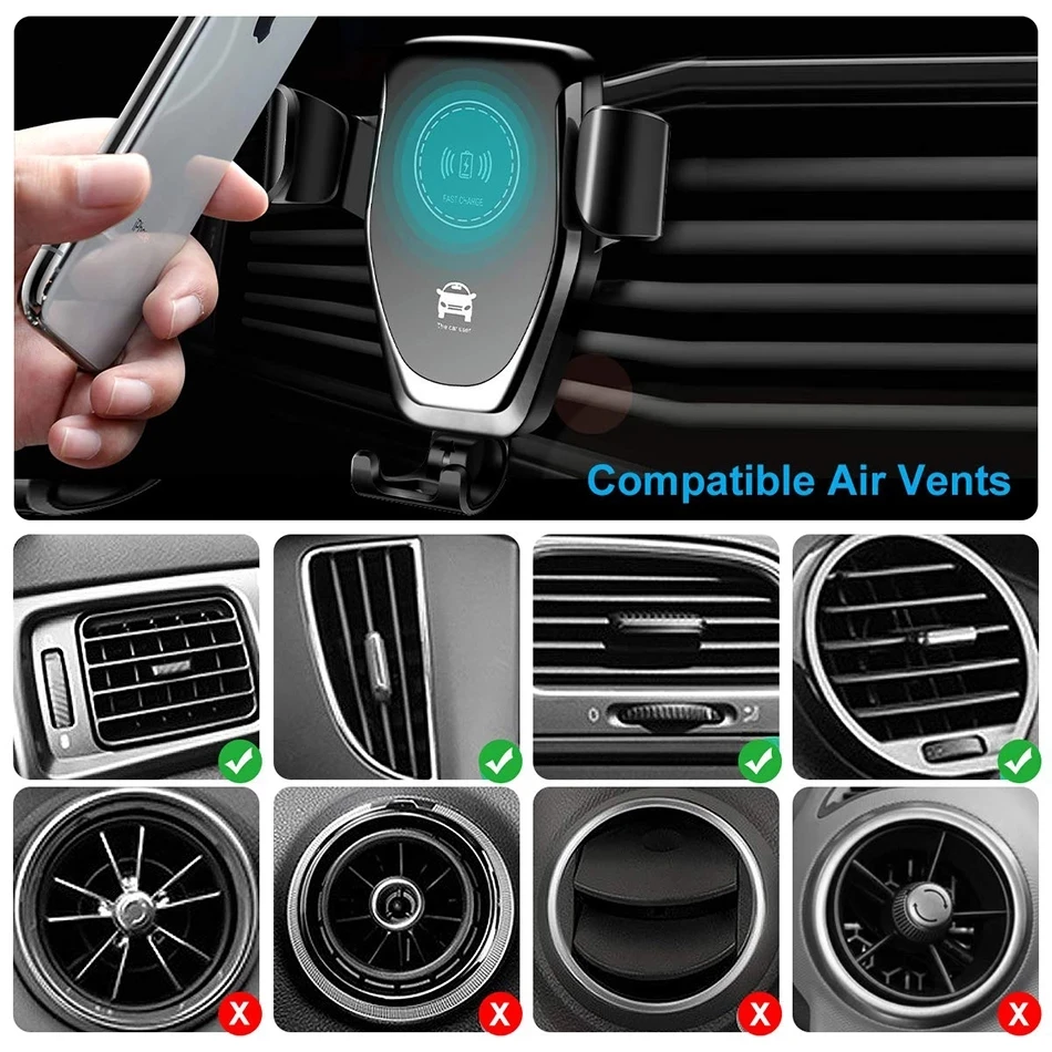 VIKEFON Wireless Car Charger A - Wireless Car Charger Mount Fast Charging 评论和价格