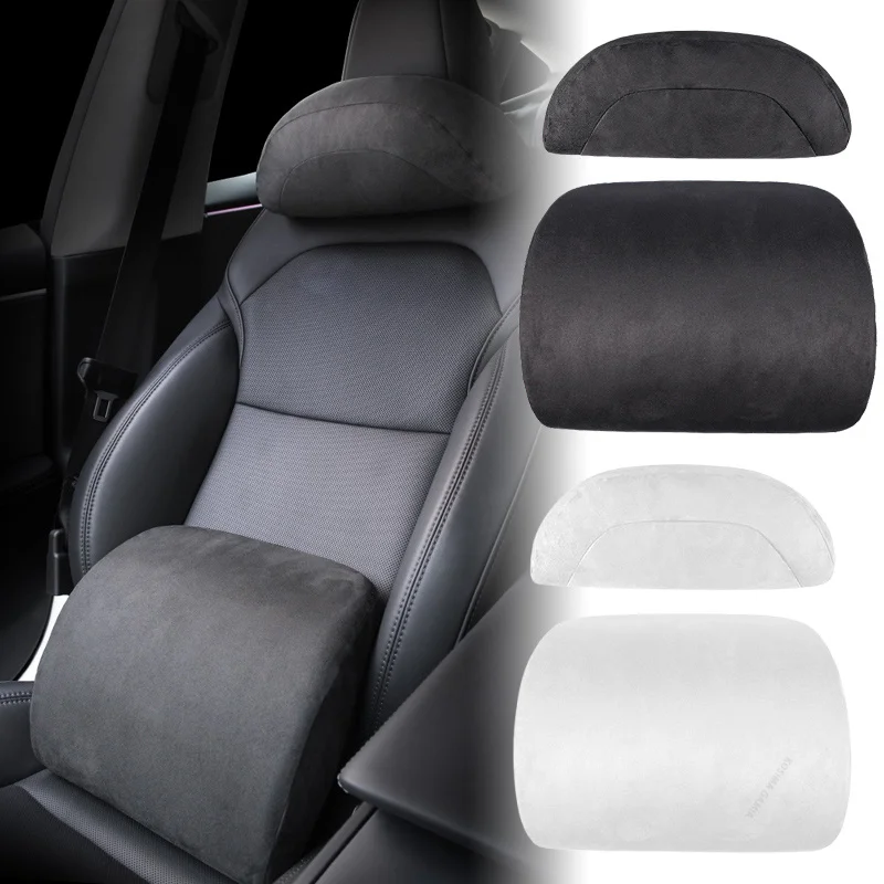For Tesla Model Y/3 Car Neck P - Memory Foam Car Neck Pillow Lumbar Support 评论和价格