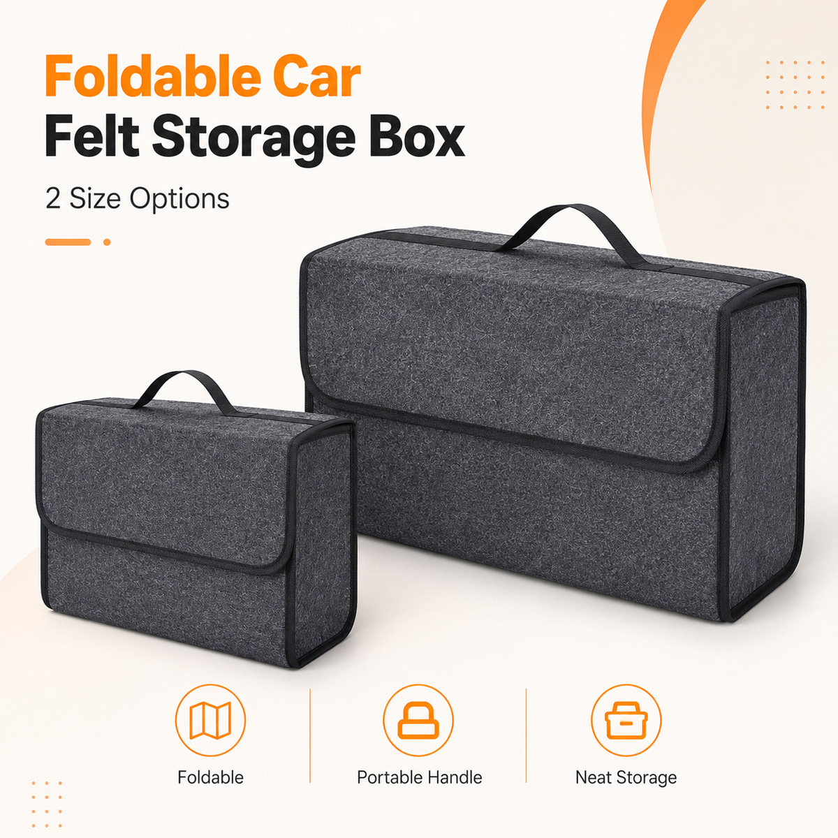 YONGRUN Foldable Felt Car Stor - Car Trunk Organizer Foldable Storage Box 评论和价格