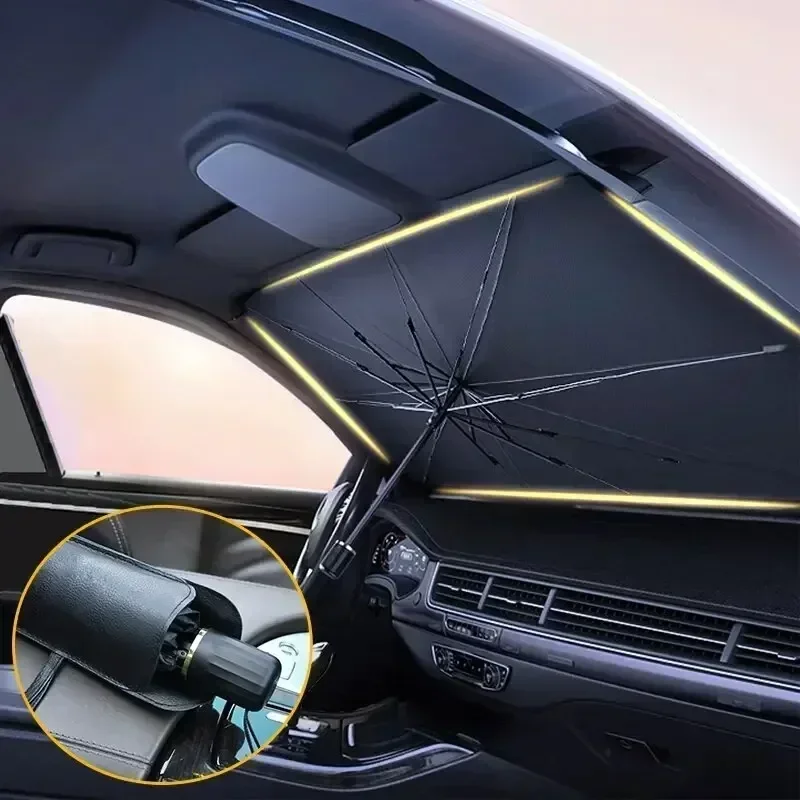 Foldable Car Umbrella Sunshade - Car Sunshade Windshield Umbrella Foldable 评论和价格
