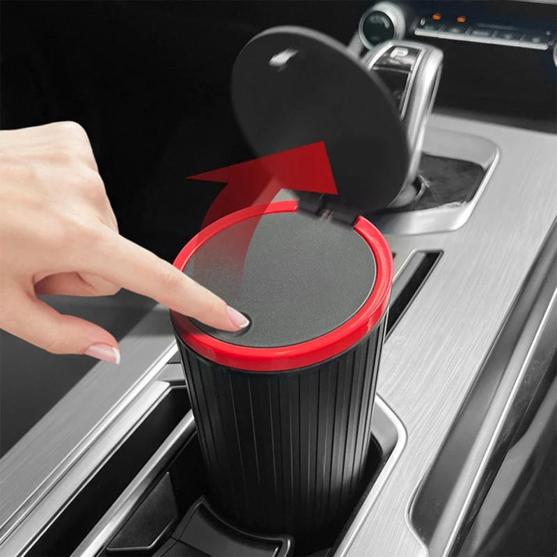 Car Trash Can Press Switch Typ - Waterproof Car Trash Can With Lid 评论和价格